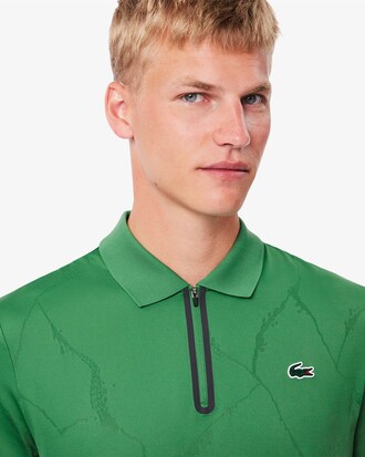 Polo de tenis con cocodrilo de jacquard Ultra Dry