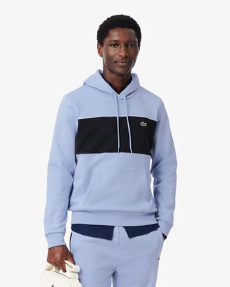 Sudadera con capucha con bloques de color de felpa