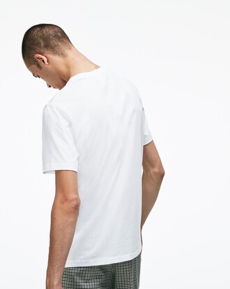 Camiseta unisex en tejido de punto de algodón con cuello redondo Lacoste LIVE
