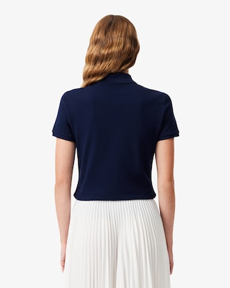 Polo de mujer Lacoste en piqué de algodón stretch