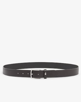 Elegance Leather Belt and Key Ring Gift Set