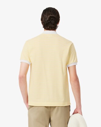 Polo de corte clásico de petit piqué de rayas L.12.12