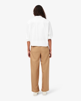 Pantal&oacute;n de pinzas de franela oversized