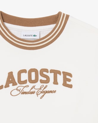 Camiseta de algod&oacute;n con detalles de marca Lacoste