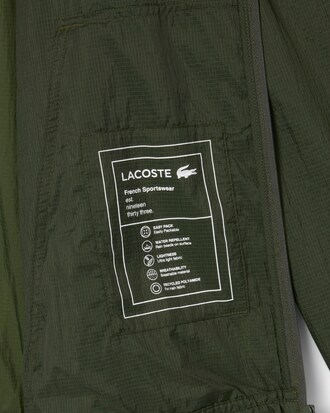 Chaqueta de nailon hidrófuga plegable
