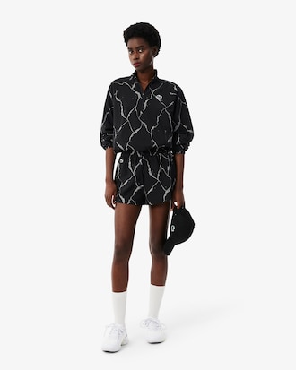 Pantal&oacute;n corto de tenis forrado con estampado reflectante