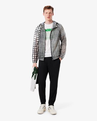 Chaqueta deportiva ligera con estampado de cocodrilo