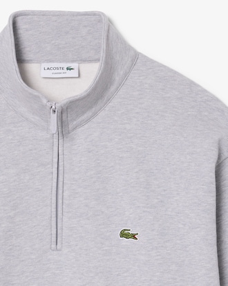 Sudadera de felpa con cuello con cremallera