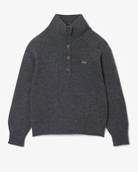 Jersey de cuello alto de lana cardada