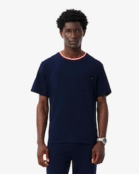 Camiseta de pijama con cuello a contraste