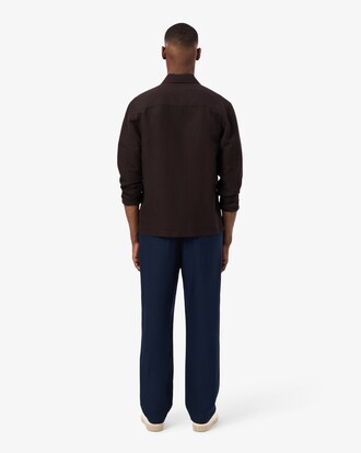 Pantal&oacute;n chino de lino de corte regular