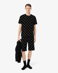 Pijama de algod&oacute;n estampado