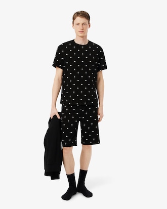 Pijama de algodón estampado