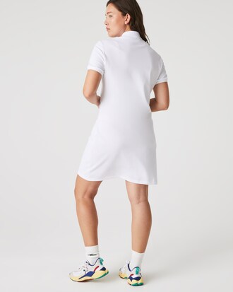 Vestido polo de corte ajustado de minipiqué elástico