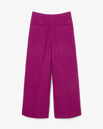 Pantalón sastre de corte amplio de lana flameada Runway