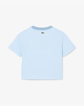 Camiseta de algod&oacute;n con detalles de marca Lacoste