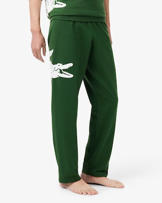 Pantal&oacute;n de loungewear de felpa estampada