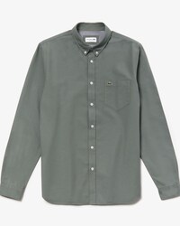 Camisa Regular Fit De Algodón Oxford Liso