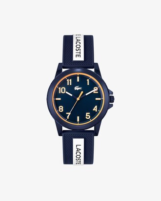 Reloj Rider azul con tres manecillas y correa de silicona