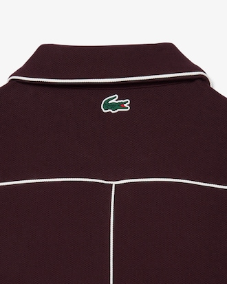 Sudadera de tenis retro con cremallera e insignia