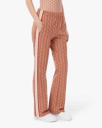 Pantalón de chándal acampanado con monograma