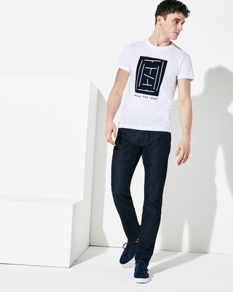 Camiseta de hombre Lacoste SPORT French Open Edition con cuello redondo