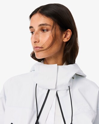 Parka con capucha impermeable oversized