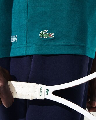Camiseta de hombre Lacoste SPORT transpirable con estampado gráfico