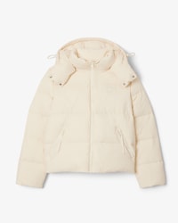Chaqueta con capucha acolchada de corte holgado