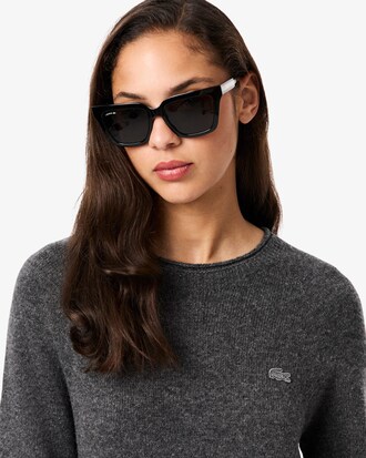 Vestido corto de lana cardada sin costuras