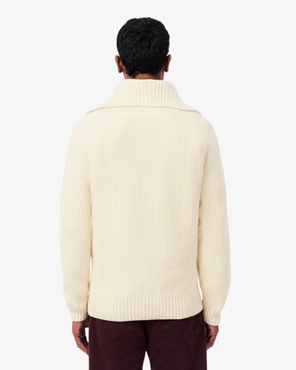 Jersey de cuello alto de punto arroz
