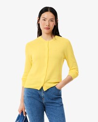 Chaqueta de punto de algod&oacute;n de punto de canal&eacute; 3D