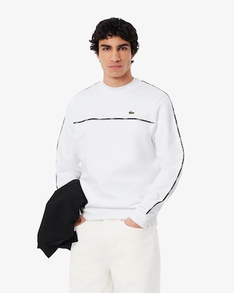 Sudadera de felpa con ribete de logotipo