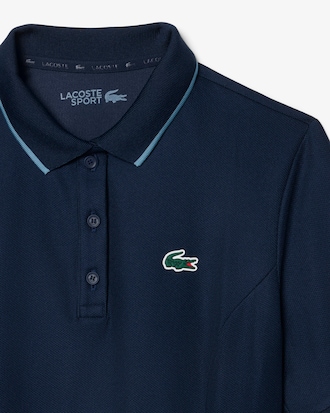 Vestido de golf con ribetes en contraste Ultra-Dry