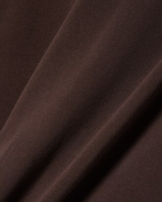 Jersey de cuello redondo de algod&oacute;n monocolor