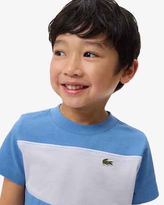 Camiseta de algod&oacute;n con bloques de color