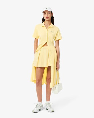 Vestido polo con vuelo de minipiqué