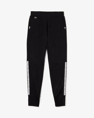 Pantal&oacute;n de deporte de mujer Lacoste SPORT Tennis en felpa con franjas distintivas