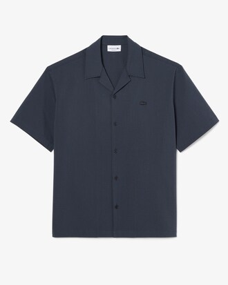 Camisa de corte holgado de seersucker