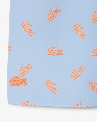 Short de ba&ntilde;o de tafet&aacute;n monocrom&aacute;tico