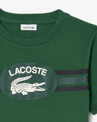 Camiseta de algod&oacute;n con estampado de monograma