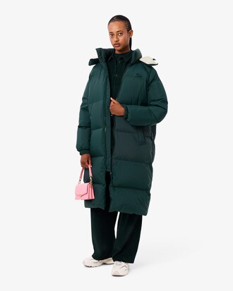 Chaqueta acolchada larga oversized