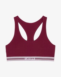 Bralette de algod&oacute;n el&aacute;stico con cinta en contraste