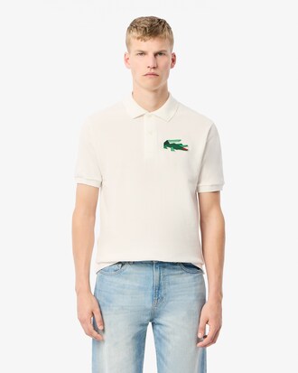 Polo con insignia de corte clásico L.12.12