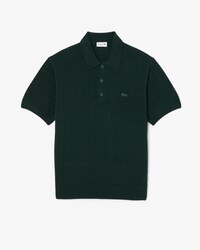 Jersey de cuello polo de canal&eacute; con ca&iacute;da