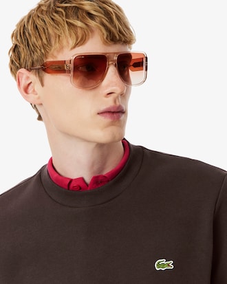 Sudadera de cuello redondo de felpa