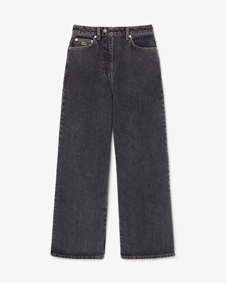 Jeans de talle alto con corte amplio