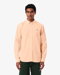 Camisa de corte regular de popel&iacute;n el&aacute;stico