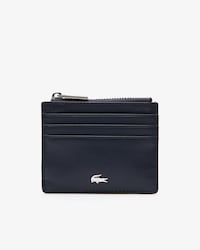 Tarjetero Fitzgerald piel color block cremallera