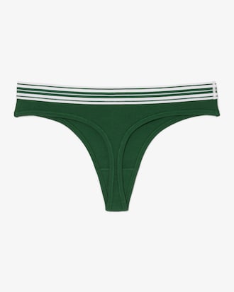 Tanga de algodón elástico